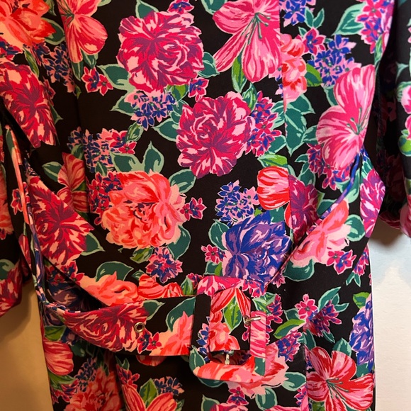 ZARA | BLOGGER‎ FAVE Floral Print Belted Puff Sleeve Square Neck Mini Dress - Picture 5 of 9